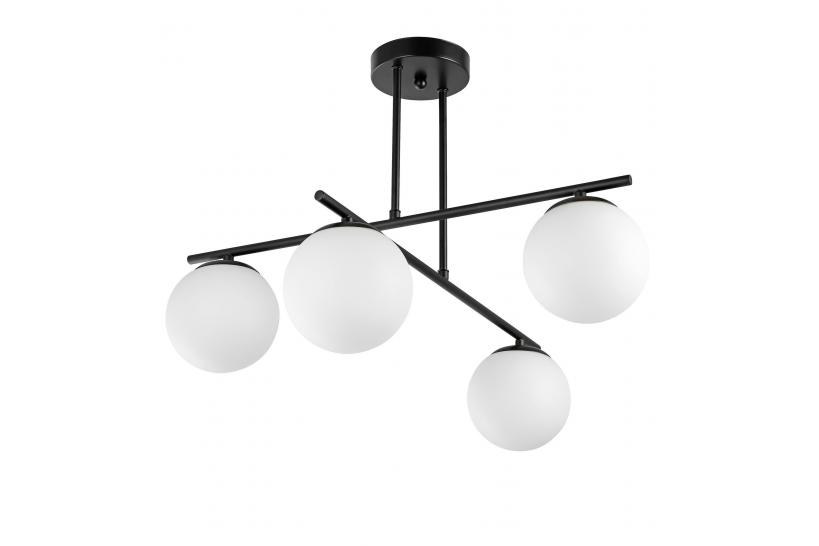 Lampadario design moderno LEDO W4 in metallo nero - Arrediorg