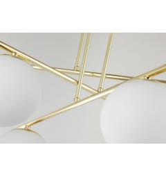 Lampadario design moderno LEDO W6 in metallo oro - Arrediorg