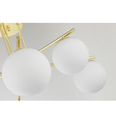 Lampadario design moderno LEDO W6 in metallo oro - Arrediorg