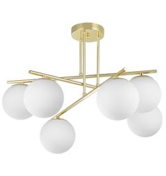 Lampadario design moderno LEDO W6 in metallo oro - Arrediorg