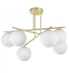 Lampadario design moderno LEDO W6 in metallo oro - Arrediorg