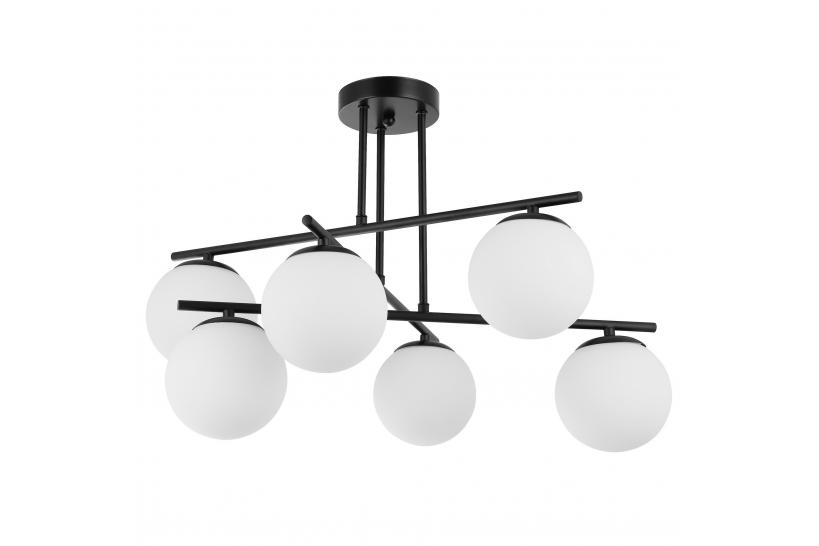 Lampada a sospensione con 6 punti luce design moderno - Arrediorg