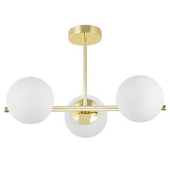 Lampadario design moderno struttura in metallo doratp LEDO W3 - Arrediorg