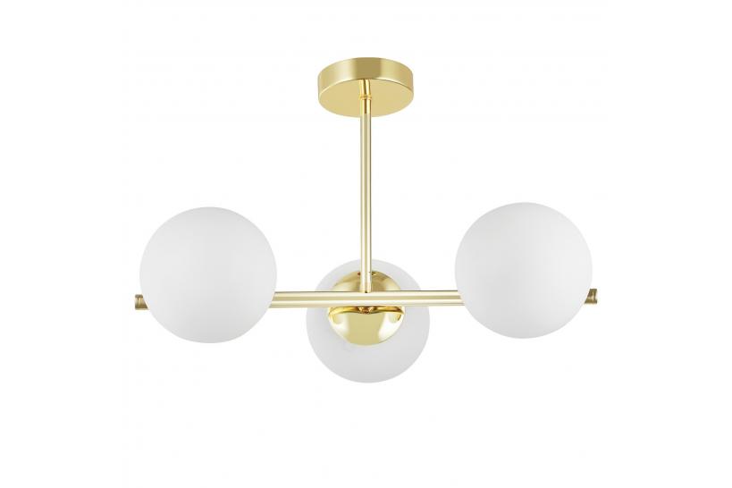 Lampadario design moderno struttura in metallo doratp LEDO W3 - Arrediorg