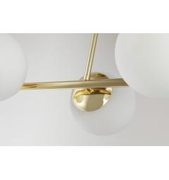 Lampadario design moderno struttura in metallo doratp LEDO W3 - Arrediorg