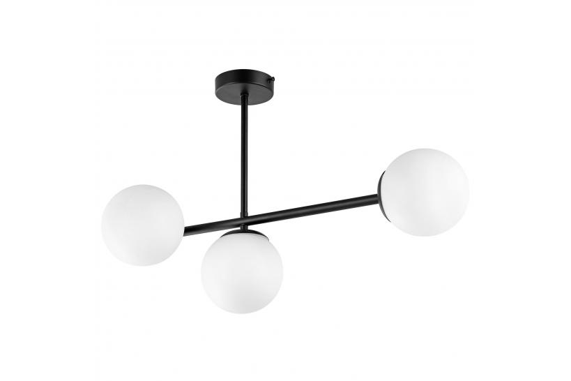 Lampadario design moderno struttura in metallo nero LEDO W3 - Arrediorg