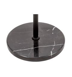 Lampada da terra design moderno con tavolino in metallo nero nero - Arrediorg