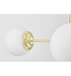 Lampadario design moderno struttura in metallo dorato RING W3 - Arrediorg