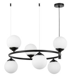 Lampadario a sospensione con 6 luci a sfera RING W6 - Arrediorg