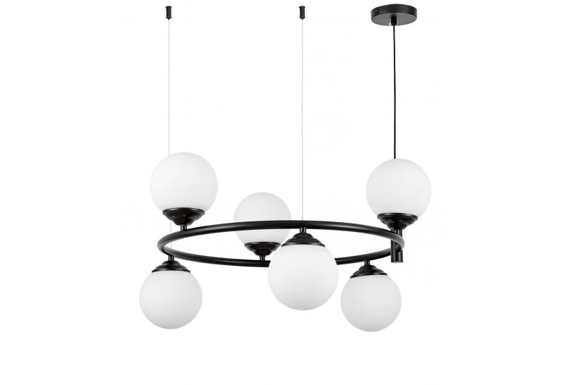 Lampadario a sospensione con 6 luci a sfera RING W6 - Arrediorg