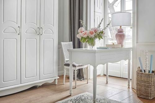 Mensola provenzale bianca 60 cm - Mobili provenzali shabby chic